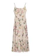Butterfly Garden Sheer Slip Dress & Cardigan