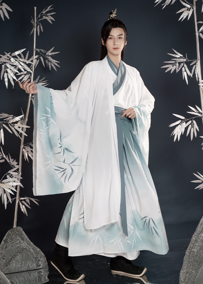 Wei Jin Wuxia Style Qiyao Ruqun - Bamboo Rhyme 竹韵