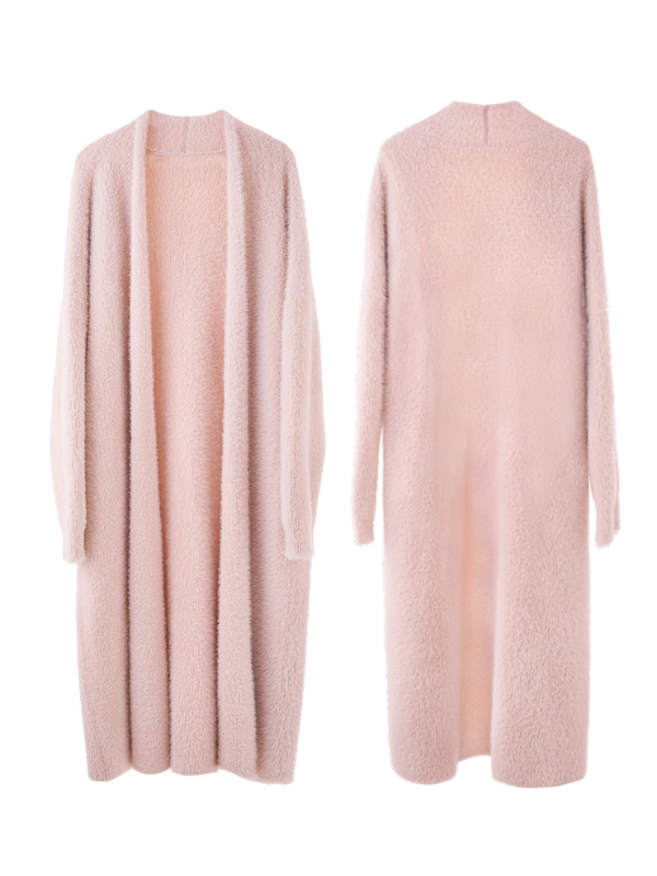 Cozy Cloud Open-Front Longline Cardigan