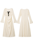 Velvet Ribbon Vintage Lace Knit Dress