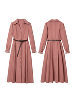 Vintage Rosewood Velvet Dress