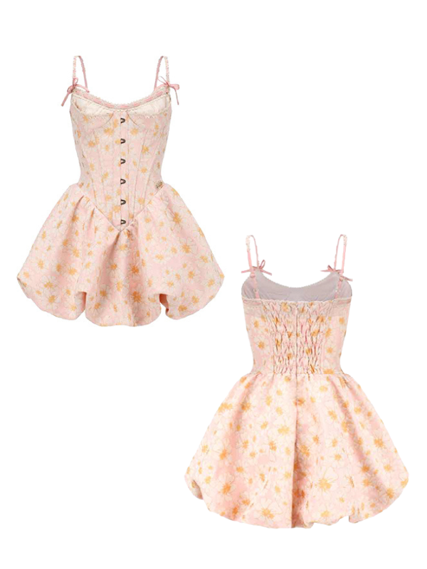 Blooming Garden Corset Mini Dress