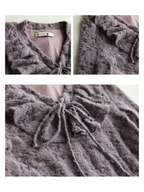 Vintage Lilac Lace Knit Dress