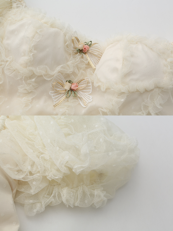 Ivory Princess Garden Ruffle Dress