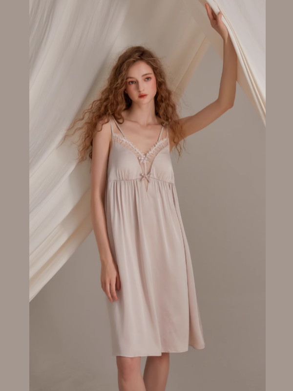 Blush Ribbon Lace Fairy Nightgown