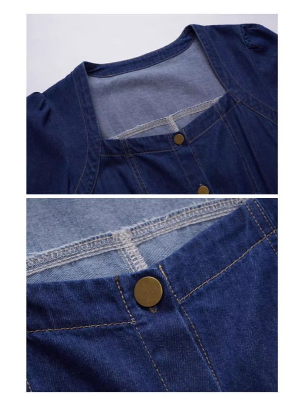 Vintage Indigo Denim Dress