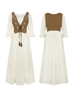 Western Prairie Embroidered Vest Dress