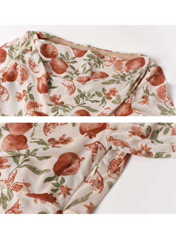 Enchanted Pomegranate Garden Dress