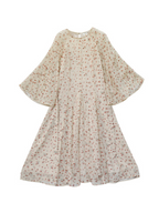 Floral Elegance Blossom Vintage Chiffon Dress
