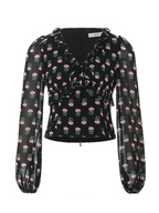 Midnight Rose Vintage Blouse
