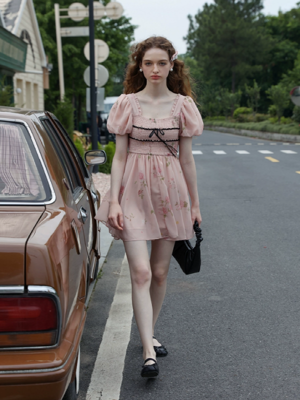 Rose Princess Chiffon Dress