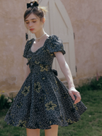 Golden Twilight Symphony Dress