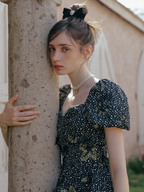 Golden Twilight Symphony Dress