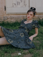 Golden Twilight Symphony Dress