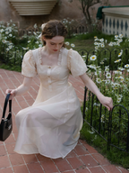 Enchanted Bloom of the Ivory Dawn Dress