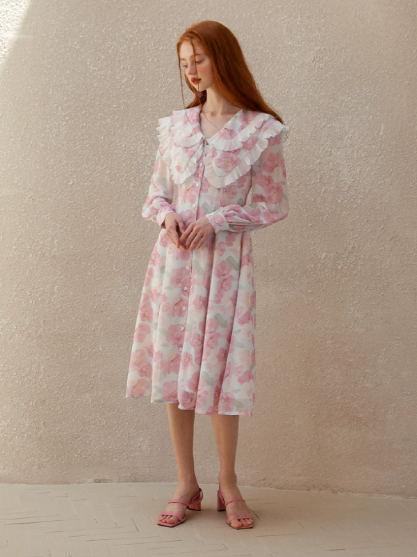 Whispering Petals of the Elegant Spring Dress