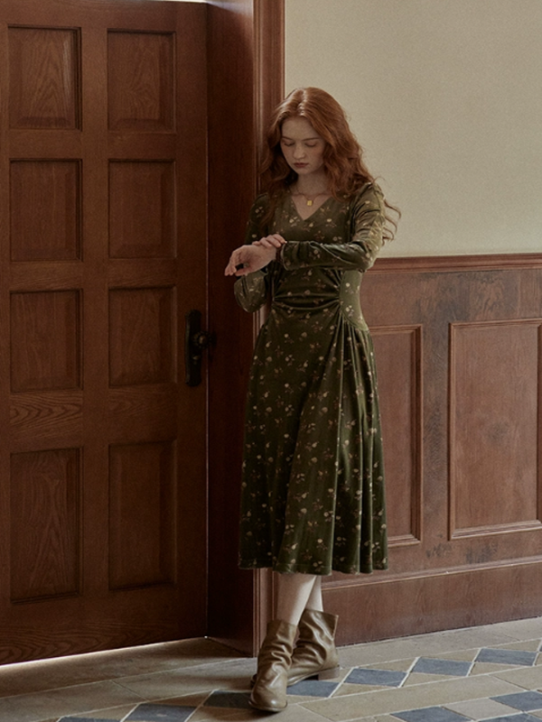 Deep Forest Elegance Dress