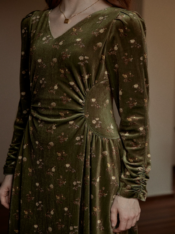 Deep Forest Elegance Dress