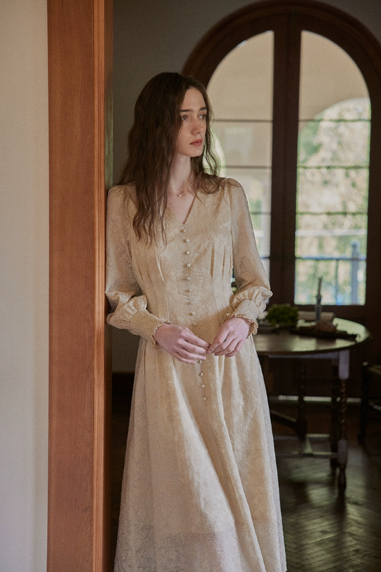 Vintage Blossom Radiance Dress