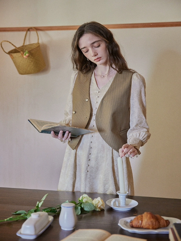Vintage Blossom Radiance Dress