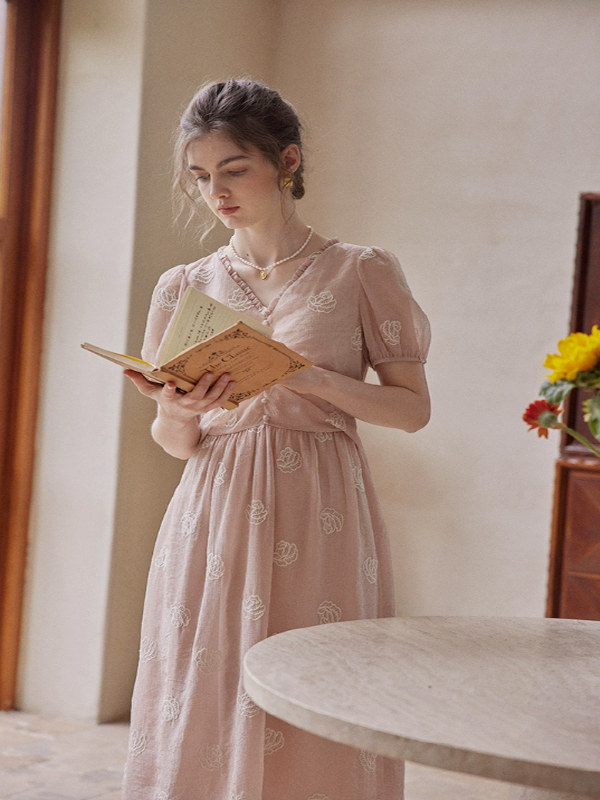 Rosy Rhapsody Reverie Dress