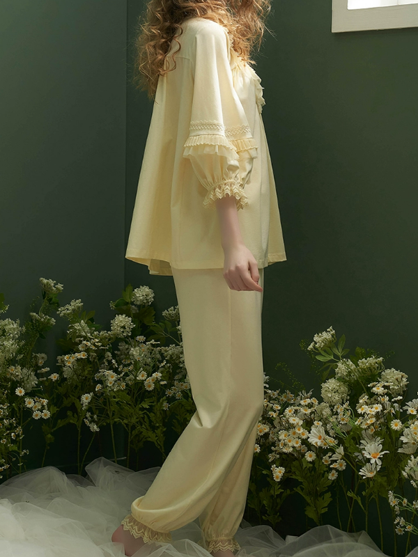 Sunny Lace Frills Pajamas