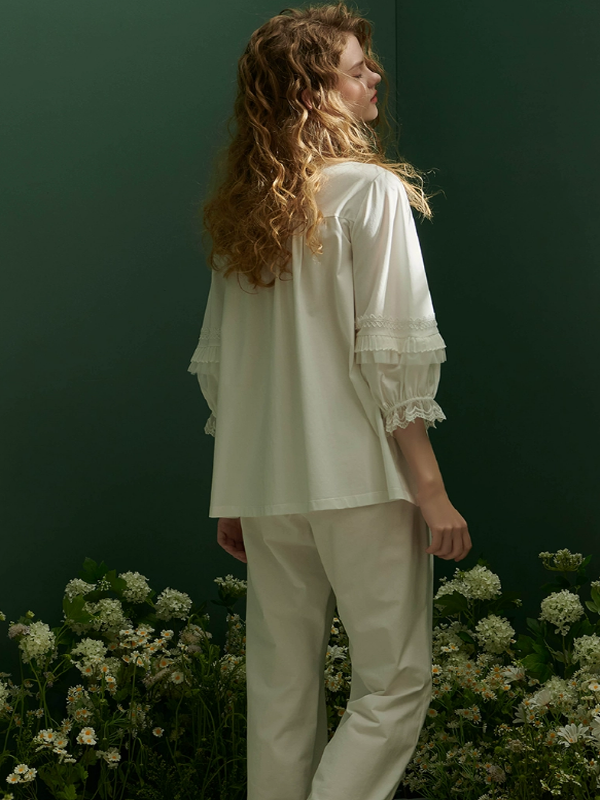 Pure White Elegance Pajama