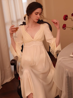 Sunlit Petal Ribbon Gown