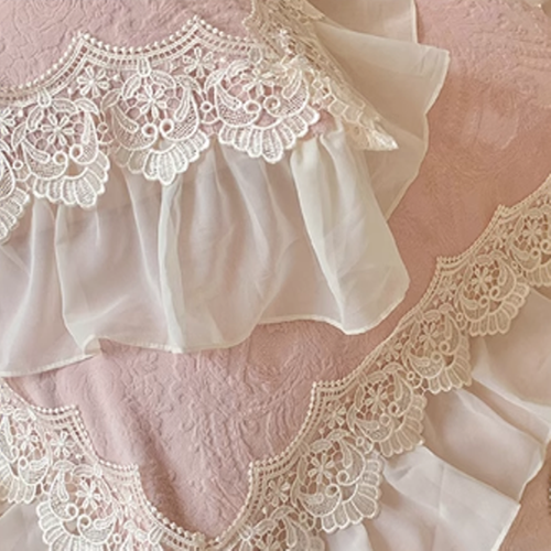 Pink Velvet Princess Douvet Cover Set