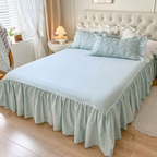 Blue Cozy Quilting Duvet Cover Set