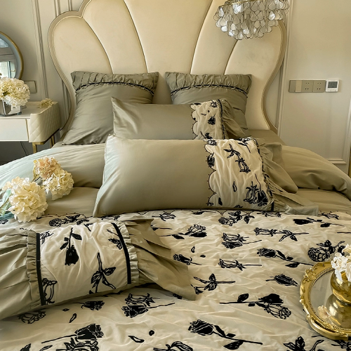 Enchanted Forest Rose Bedding Set