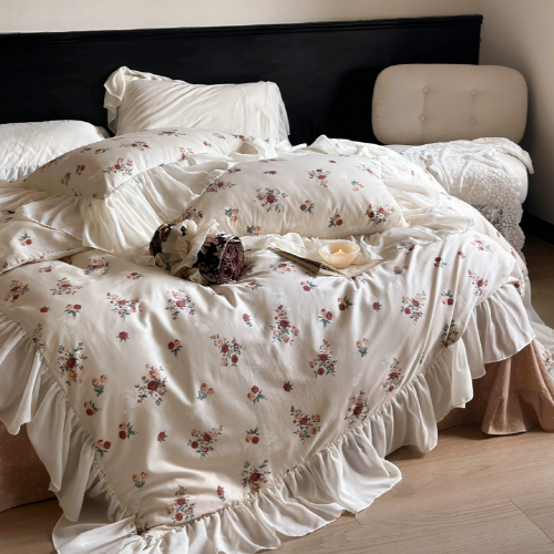 Cottagecore Vintage Rose Bedding Set
