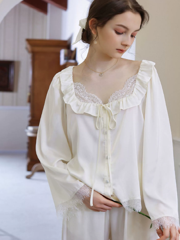 Elegant Rose Satin Dream Pajama