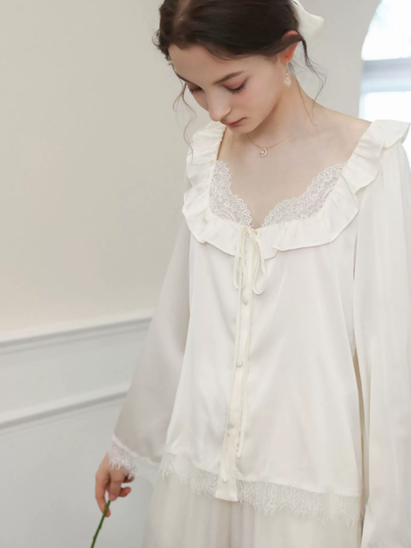 Elegant Rose Satin Dream Pajama
