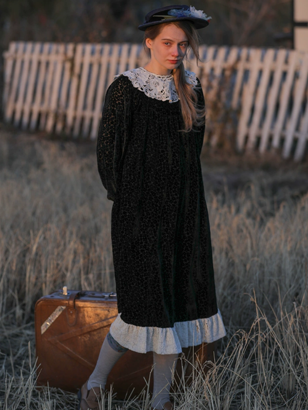 Velvet Twilight Elegance Dress