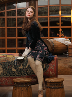 Velvety Symphony of Elegance Dress