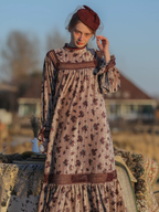 Wine Rose Lace in Dusk Dress