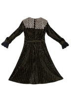 Golden Twilight Lace Dress