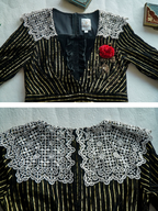 Golden Twilight Lace Dress