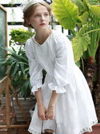 Pure Lily Embroidery Dress