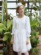 Pure Lily Embroidery Dress