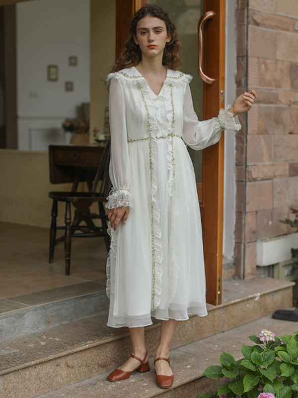 Fairy's Gold Embroidery Dress
