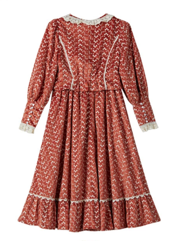 Autumn's Flaming Whisper Dress