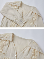 Autumn's Serene Verse Dress