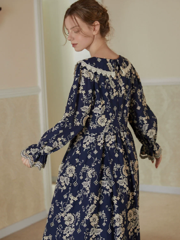 Vintage Floral Frill Dress