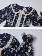 Vintage Floral Frill Dress