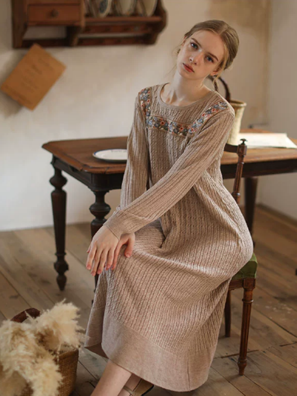 Enchanted Winter Blossom Dress