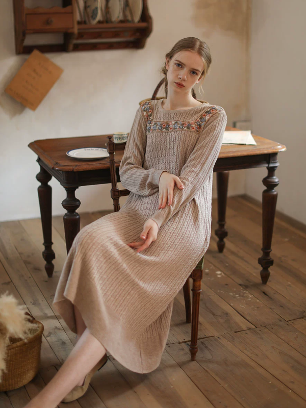Enchanted Winter Blossom Dress
