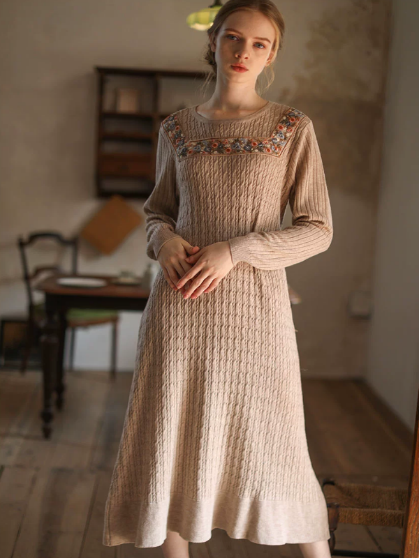 Enchanted Winter Blossom Dress