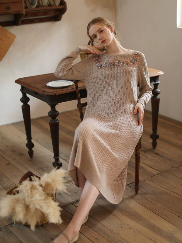 Enchanted Winter Blossom Dress